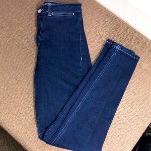 TopShop Moto Indigo Blue Joni Jeans/Denim
